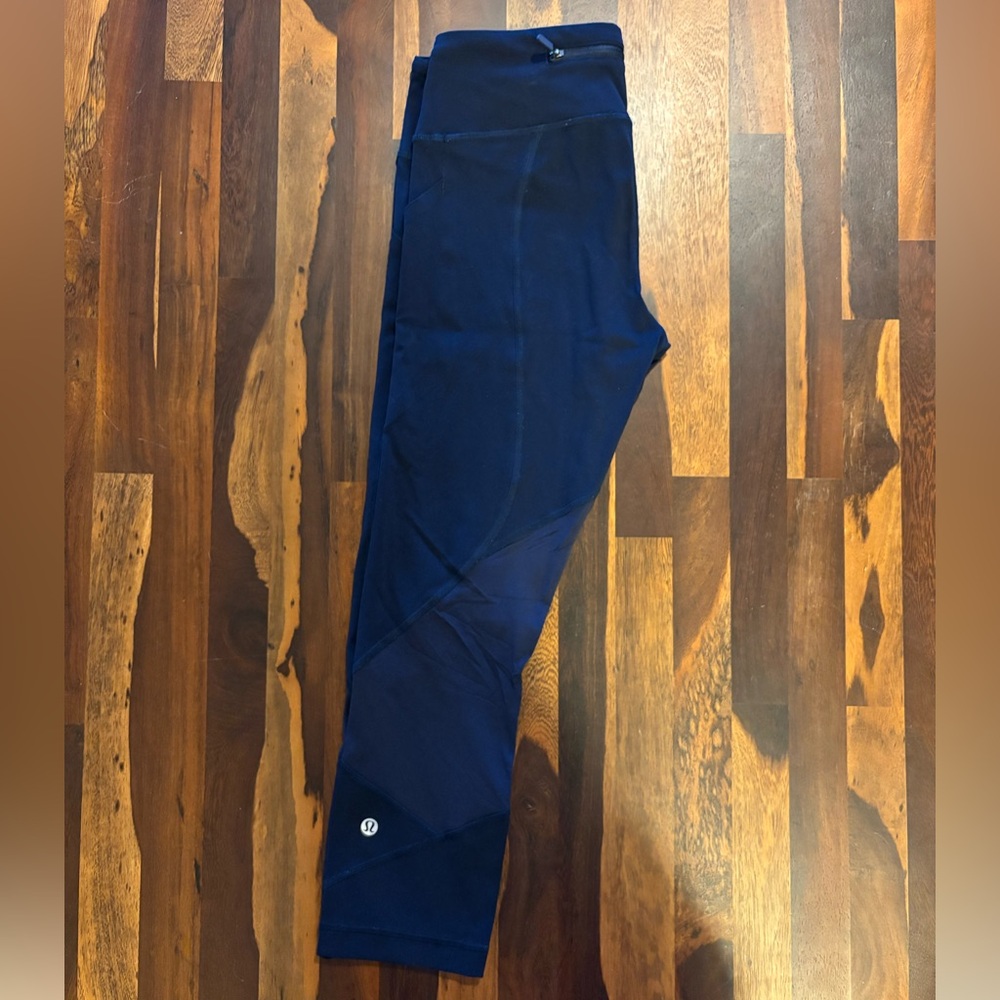 Navy Fast and Free Lululemon Leggings